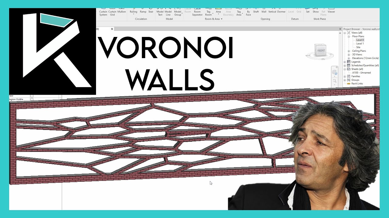 Rudy Ricciotti's Organic Voronoi Walls in Revit with Dynamo