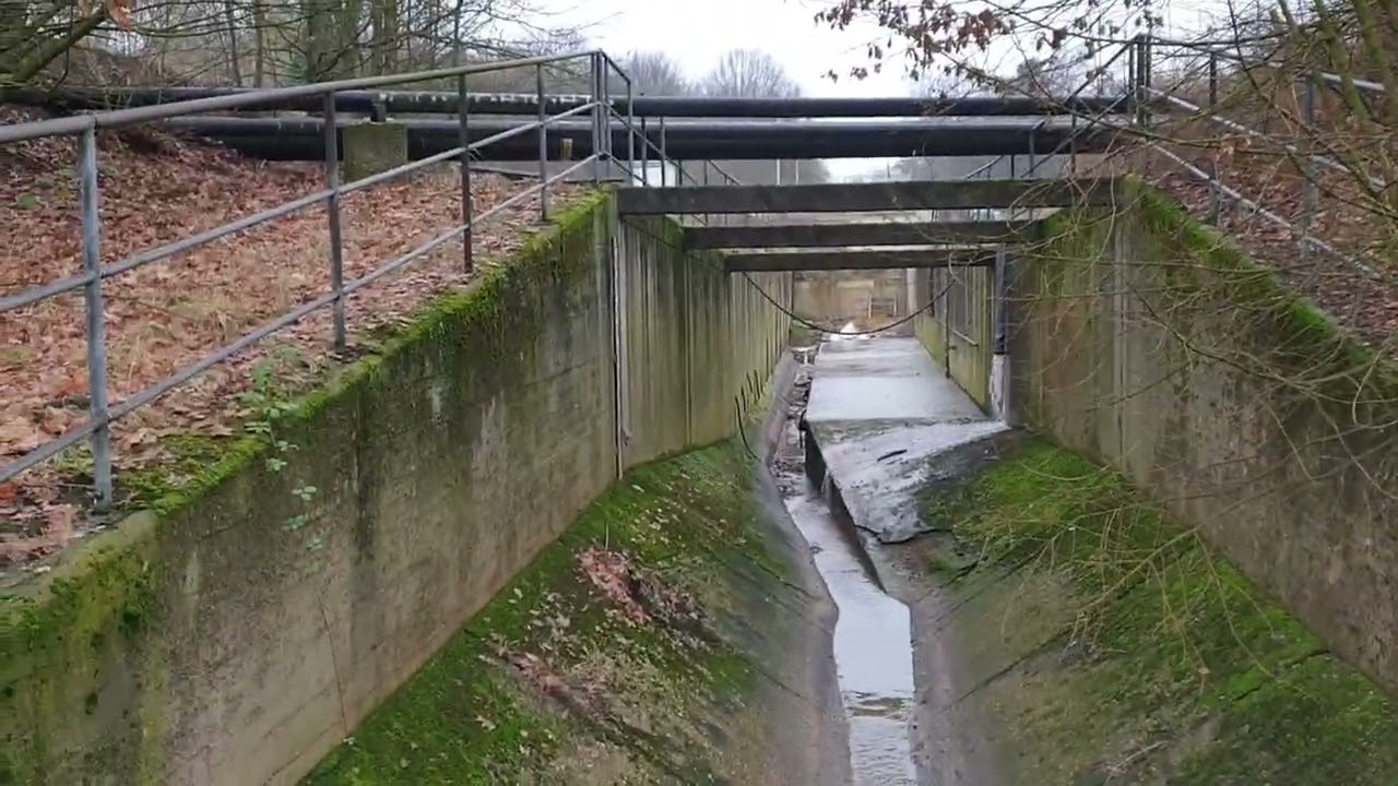 Hauptkanal Recklinghausen - Ex Köttelbecke - Baustelle - Mündung in Emscher - 29.01.2022