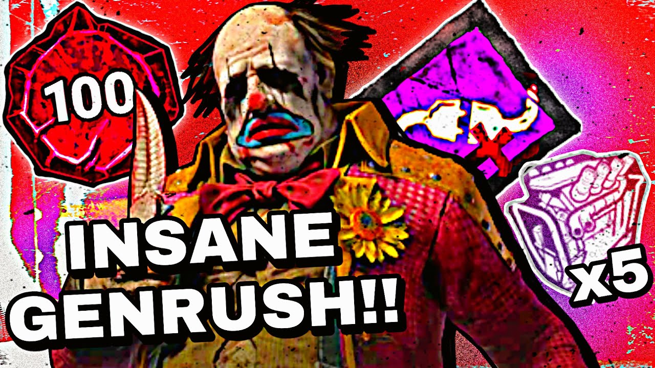КЛОУН 1 РАНГА ПРОТИВ БЕЗУМНЫХ ГЕНРАШЕРОВ!! | Dead by Daylight