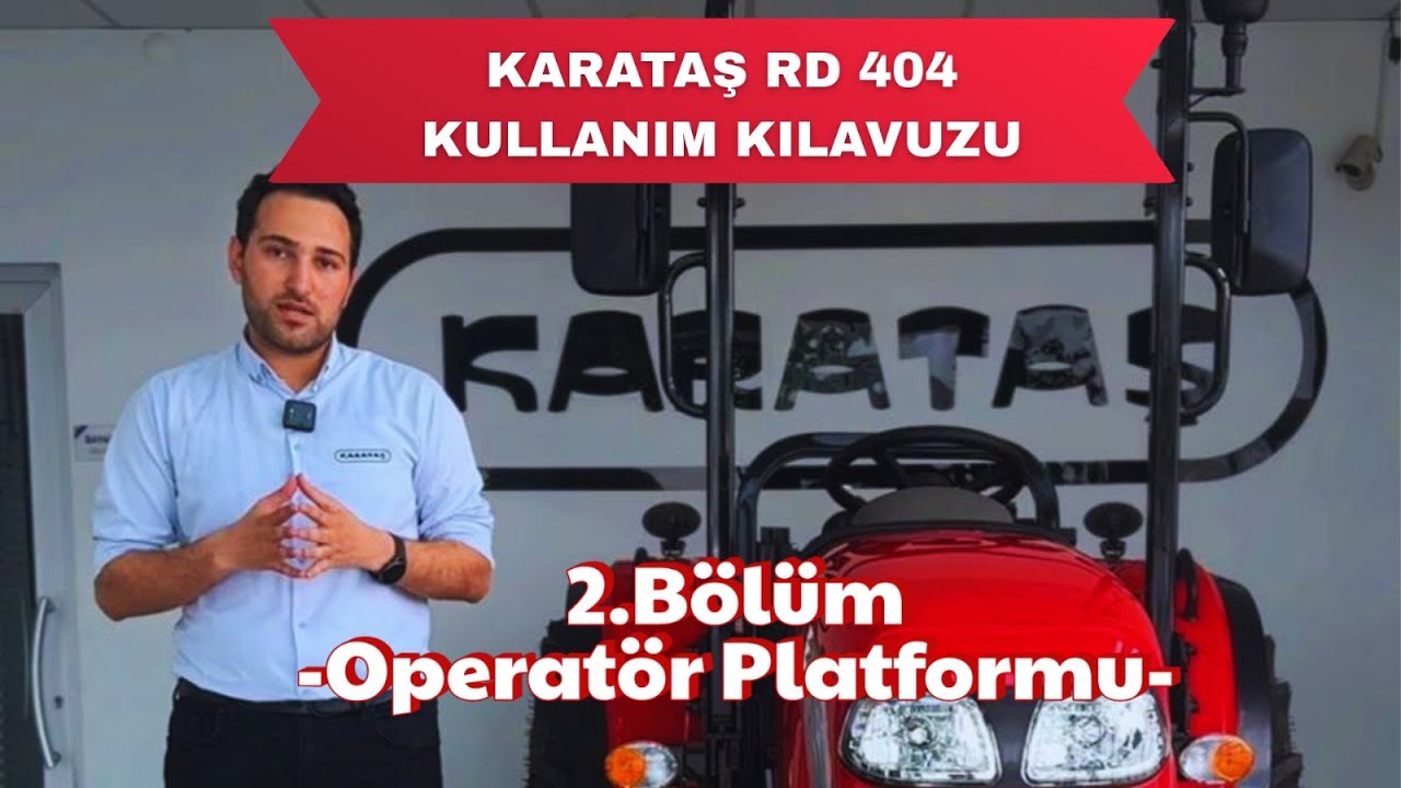 Karataş RD 404 Teknik Kullanım Kılavuzu 2.bölüm