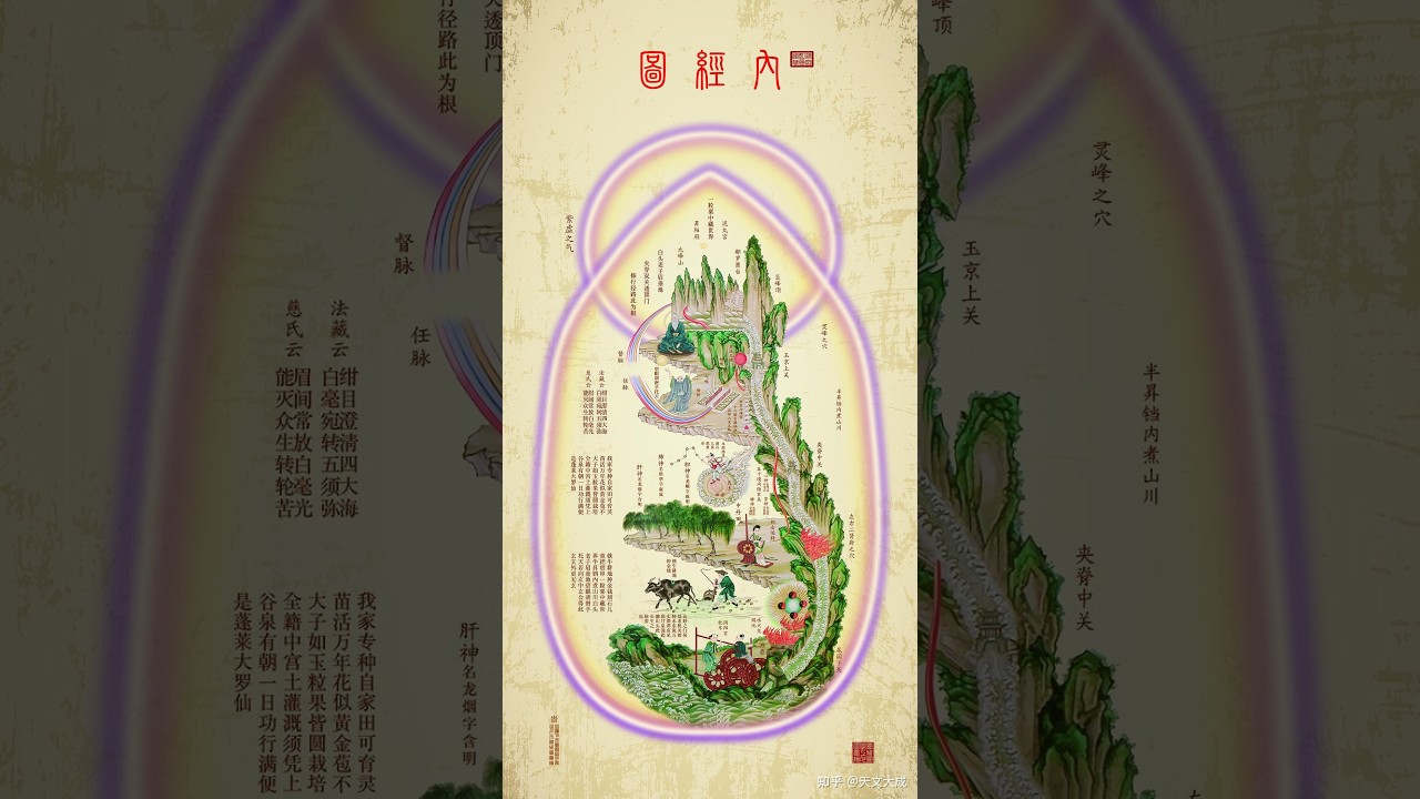 La Carte du Paysage Intérieur Nèi Jīng Tú 內經圖