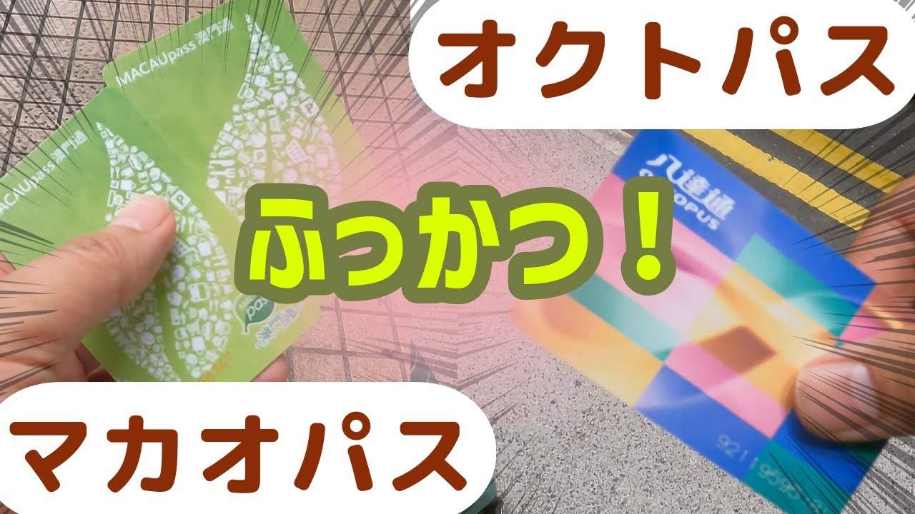 マカオパスと香港オクトパスカードの復活方法  | マカオ🇲🇴 | 香港🇭🇰