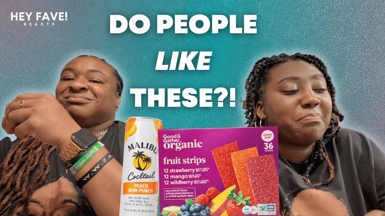 We Tried Malibu Peach Rum Punch + Good & Gather Fruit Strips… 👀 | Hey Fave! Reacts