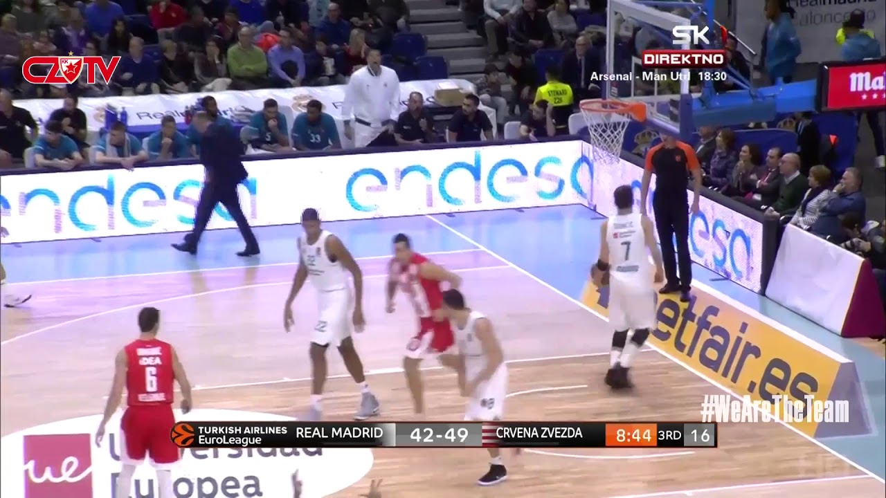 Trojke | Real Madrid - Crvena zvezda mts , Euroleague | 2017