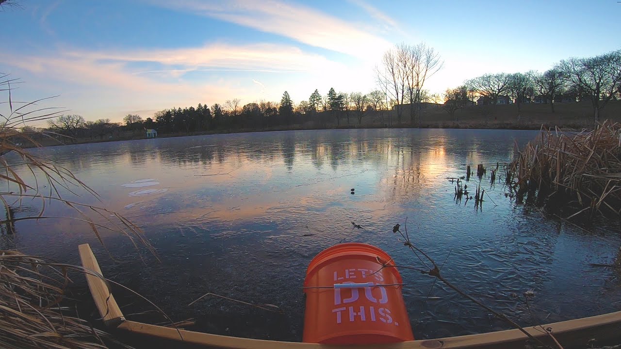 Skipping Rocks on a Frozen Lake - Minnesota Cold (Part 31)