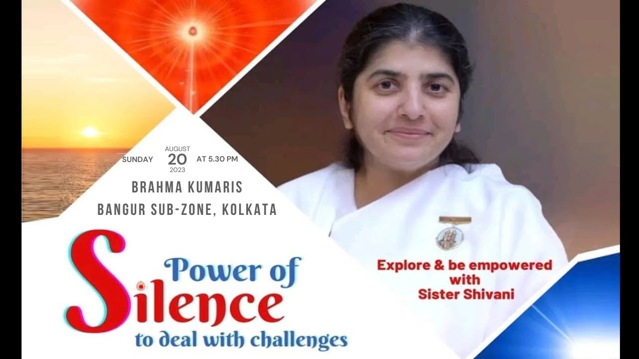 Live: @bkshivani Power of Silence to Deal with challenges | BKShivani | Kolkata, Bangur | 20-08-2023