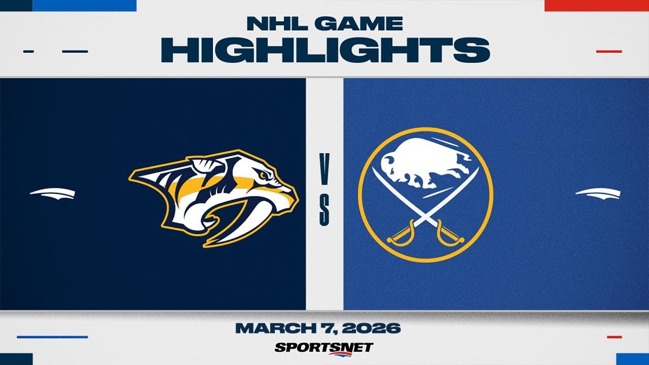 NHL Highlights | Predators vs. Sabres - March 7, 2026
