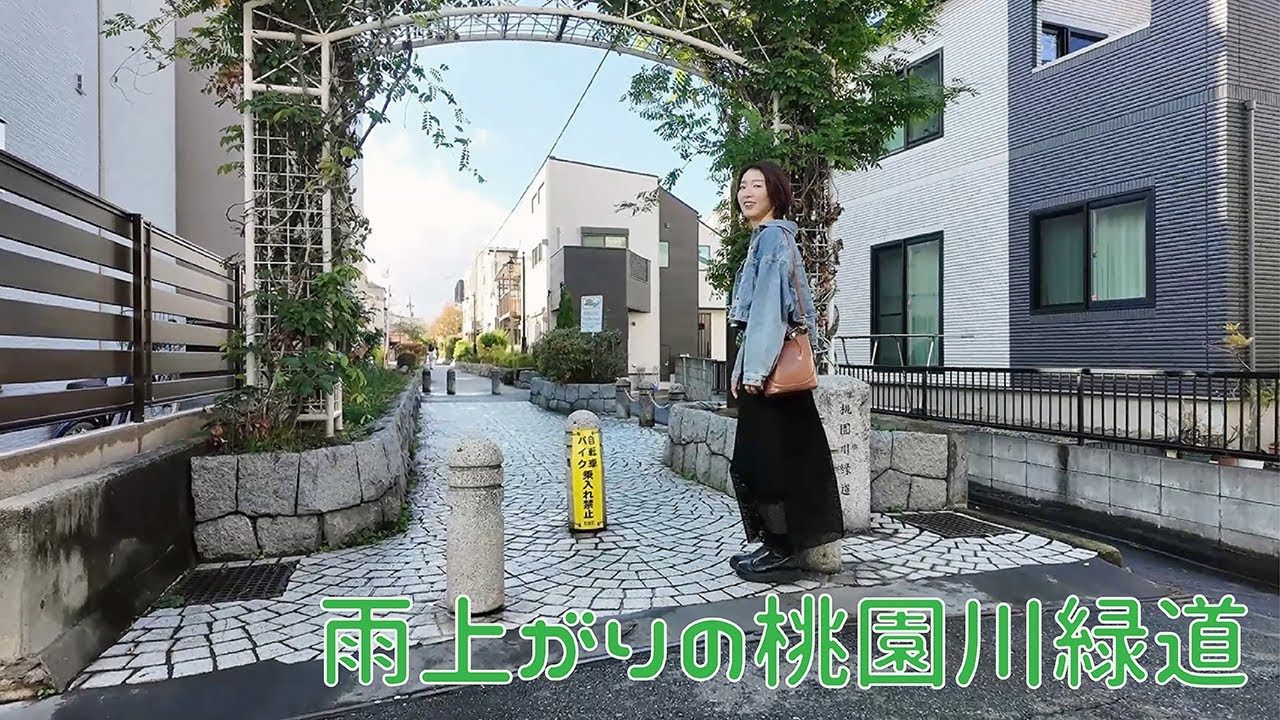 《雨上がりの桃園川緑道》From Nakano to Koenji