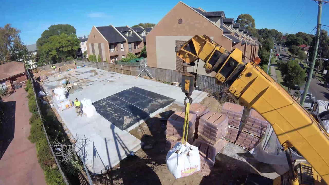 Duplex Building Time-lapse construction Video