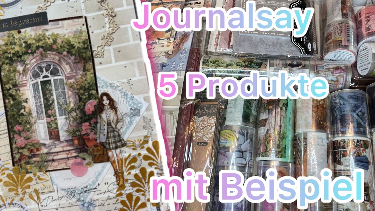 5 Produkte 🤩 von Journalsay ❤️ Vorstellung und Beispiel 👍 Dieses Stickerbuch wirst Du lieben ❤️