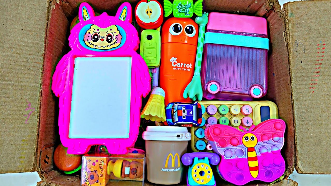 Unboxing Cute Fancy Stationery items, Pencil Case, Pouch, Sipper bottle, Sharpener, Geometry, Pen, 