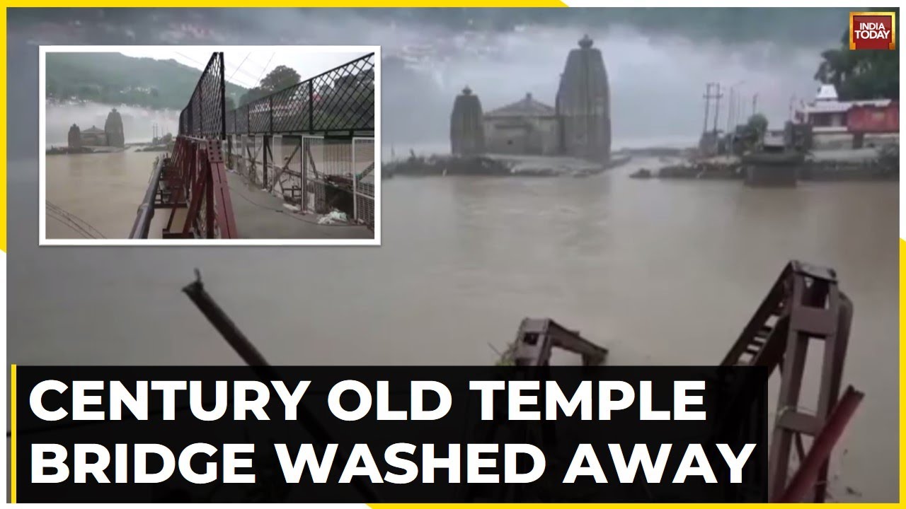 Ancient Shiv Temple Separated From Himachal's Mandi As Bridge Connecting Temple To City Washed Away