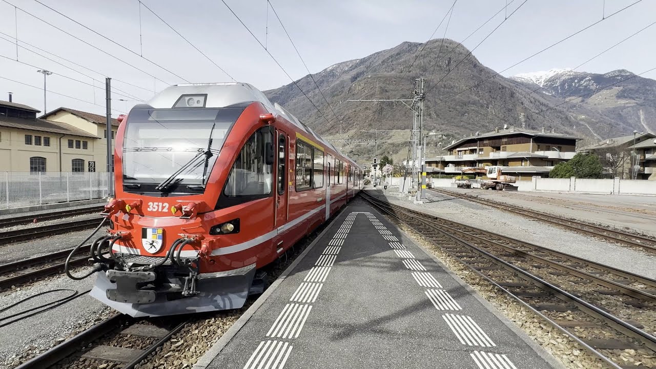 2024-03-17 Ferrovie Retiche - Manovre alla stazione di Tirano