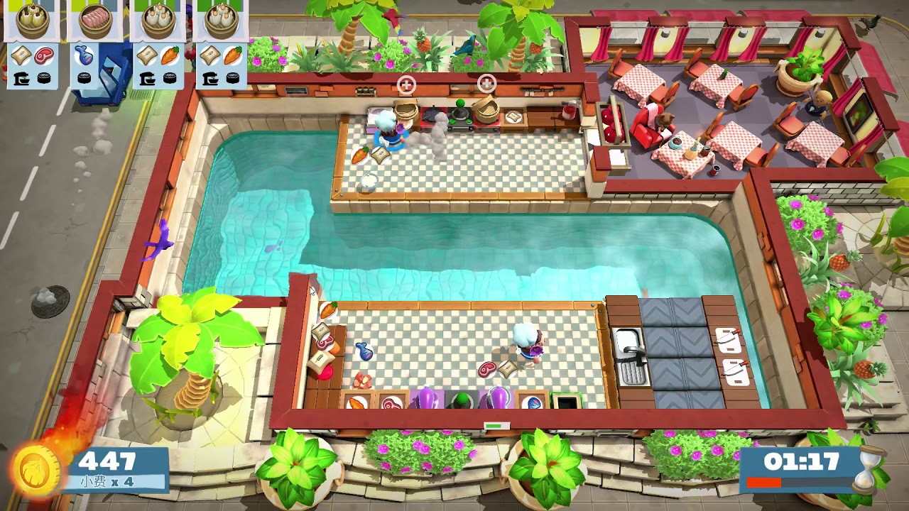 Overcooked 2  【World Record】 Surf 'n' Turf  Kevin1  1 players   Score 931