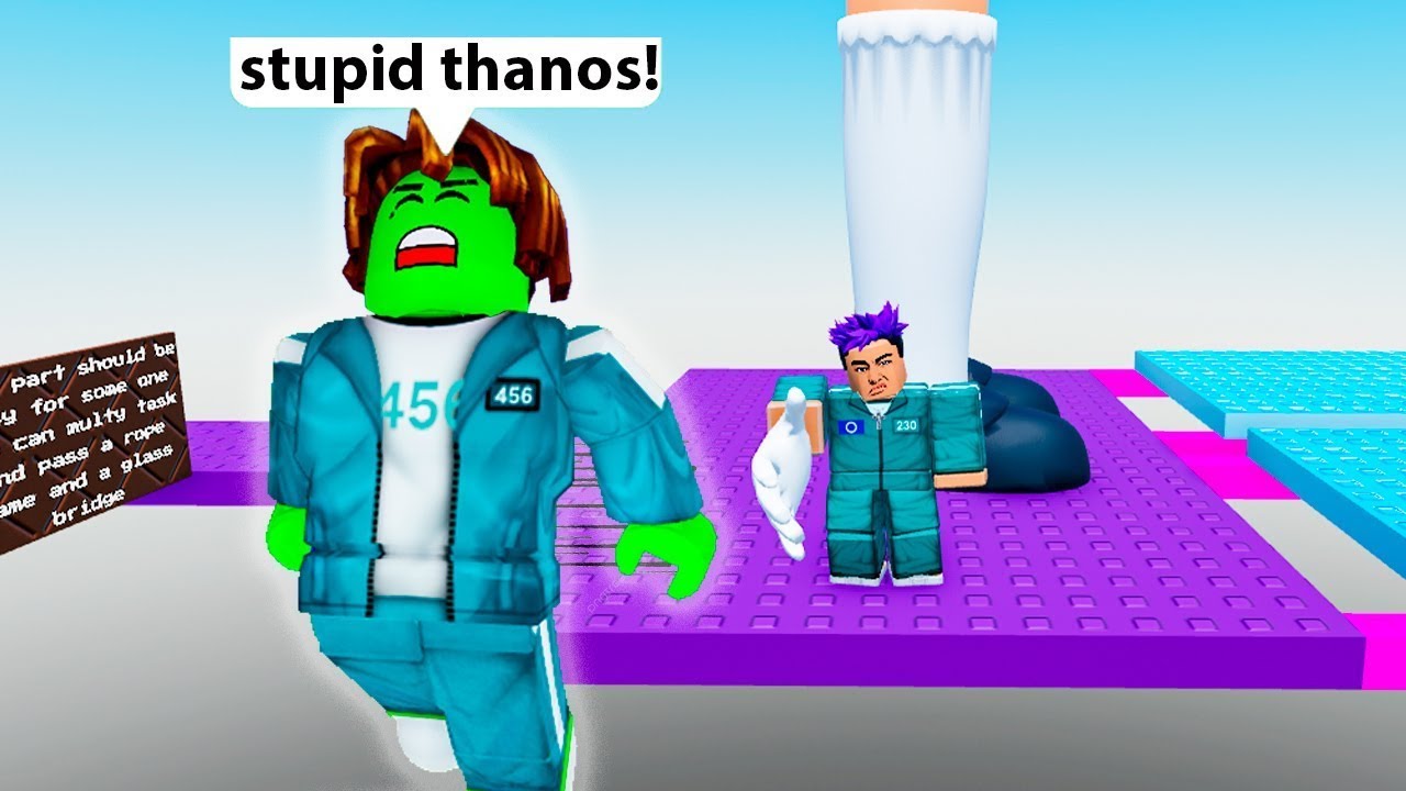 ROBLOX Squid Game Slap Tower Смешные моменты #2