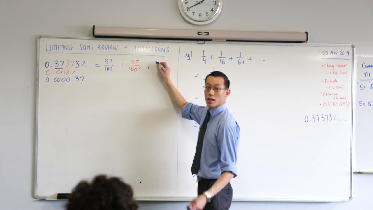 Limiting Sum Applications (2 of 3: Visual interpretation & recurring decimals)