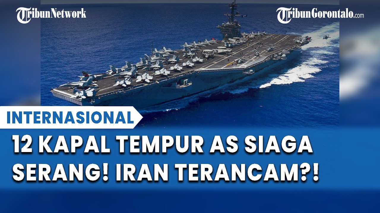 AS Kepung Timur Tengah! Trump Kirim 12 Kapal Perang & Jet Tempur, Iran Terancam?!