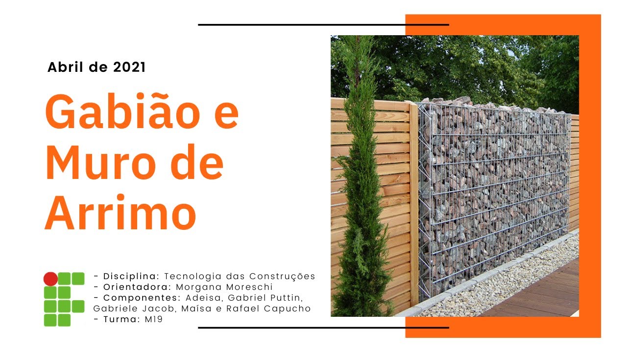 Gabião e Muro de Arrimo - M19