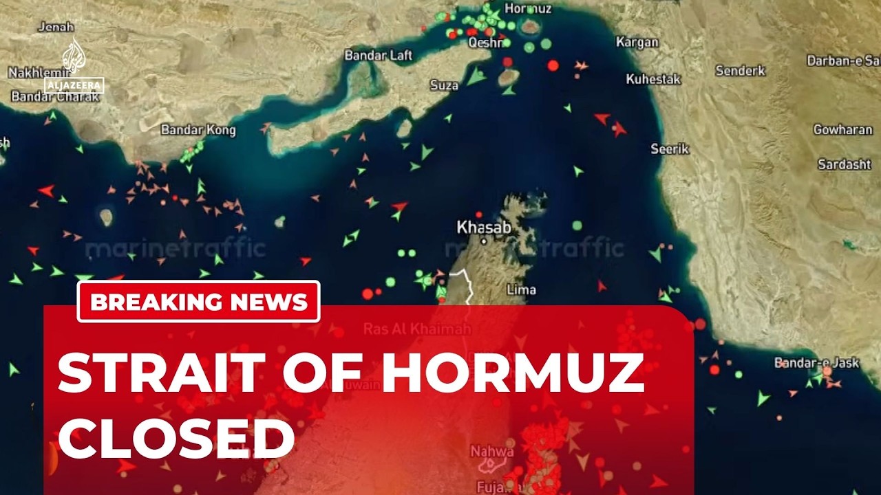 Breaking: Iran's Revolutionary Guards declare Strait of Hormuz closed