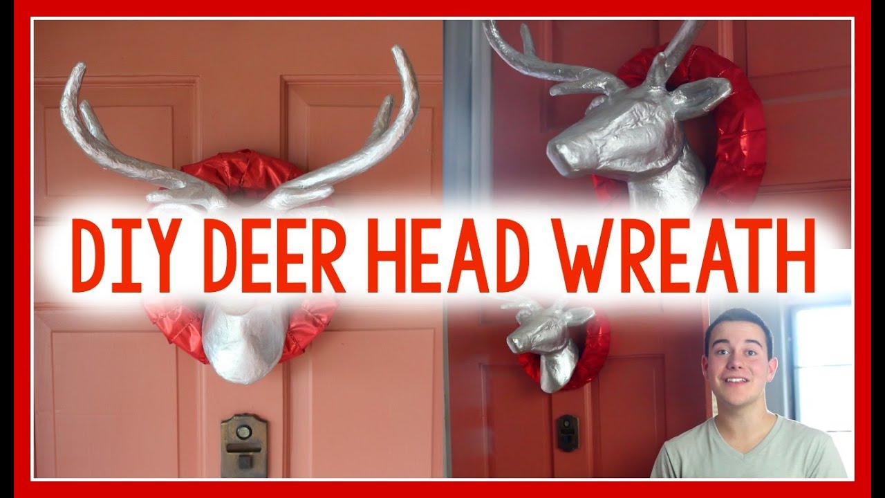 DIY Deer Head Wreath | CHRISTMAS WREATH IDEA!