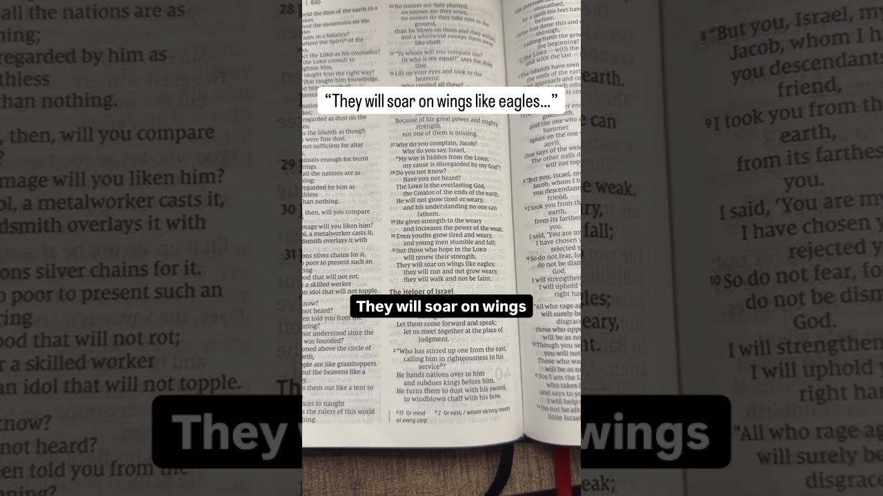 God&rsquo;s message for you today Isaiah 40: 31