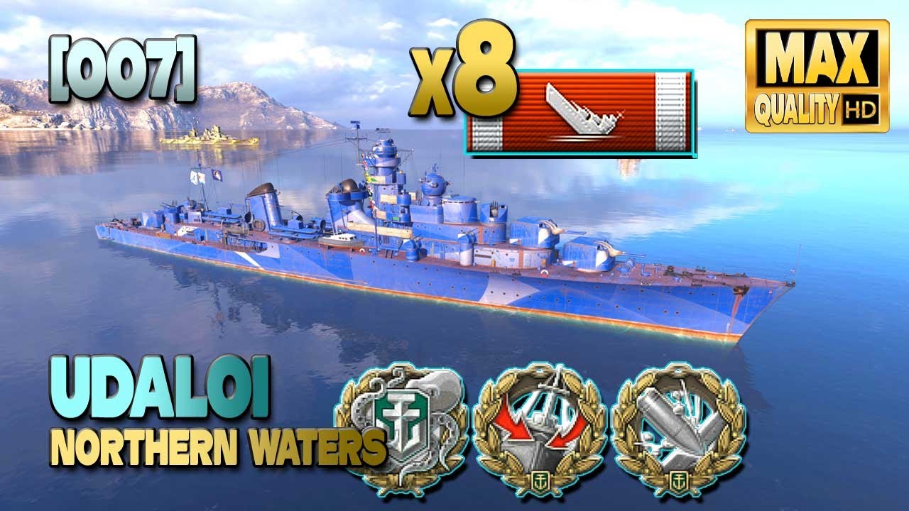 Эсминец Udaloi: уничтожено 8 кораблей [OO7] - World of Warships