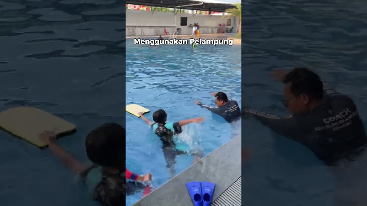 RENANG - Melancarkan gaya dada Abang Rayyan & Rafi