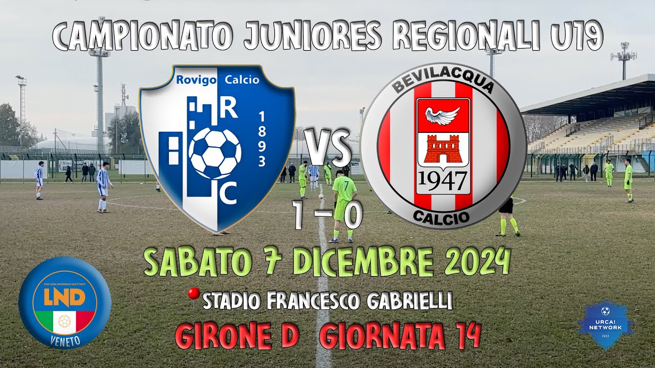 U19 R ⚽ Full Match | Rovigo - Bevilacqua Calcio (1-0)