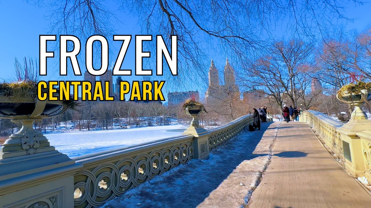 Frozen Central Park Walk: From Quiet North to Busy South ❄️ NYC Winter 4K