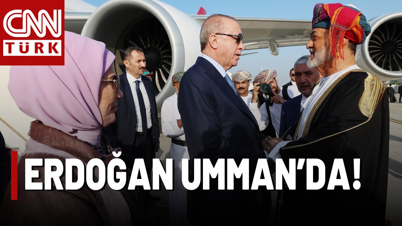 Erdoğan Körfez'deki Üçüncü Durağı Umman'da! Cumhurbaşkanı, Umman'da Böyle Karşılandı...