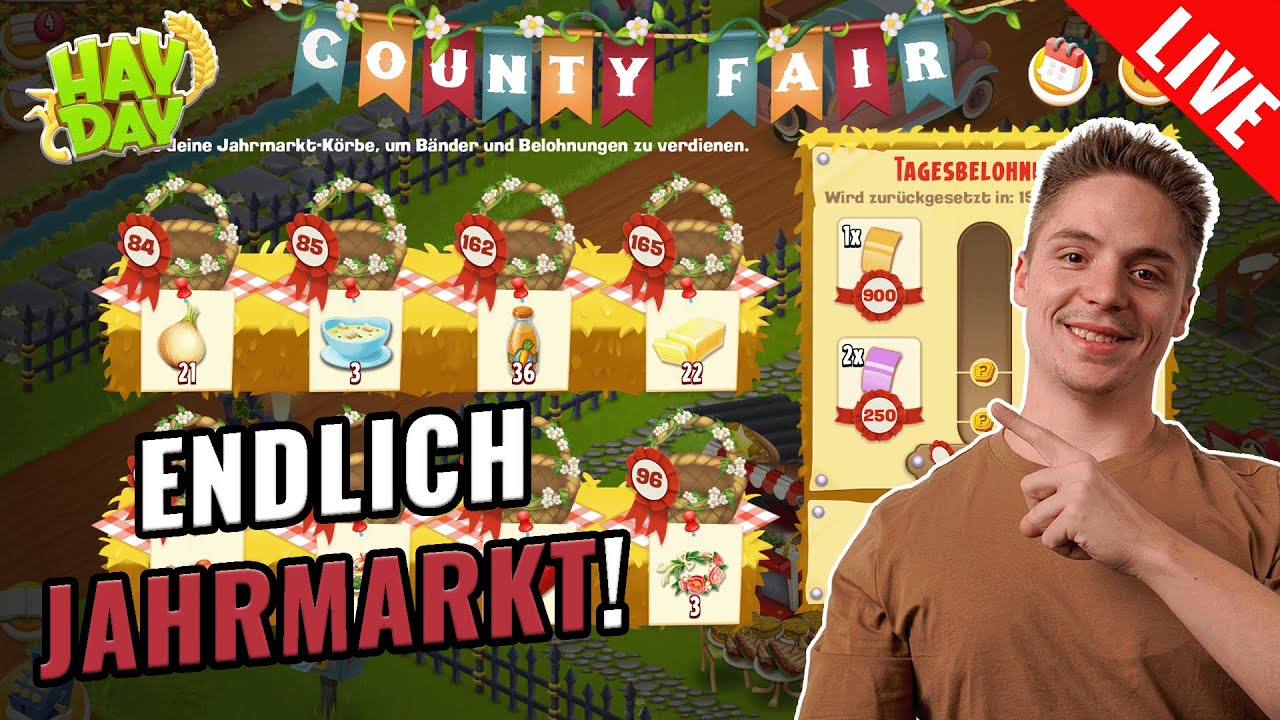 JAHRMARKT in HAY DAY! 😍 DAS BESTE ZUM LEVELN?!