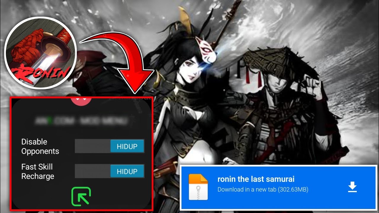 Ronin The Last Samurai Mod Apk v2.19.764 - Быстрая перезарядка навыков и обезвреживание противников