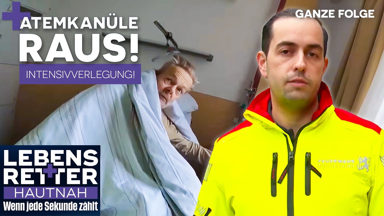 AKUTE LEBENSGEFAHR: Patient reißt sich Atemkanüle raus! | Lebensretter hautnah