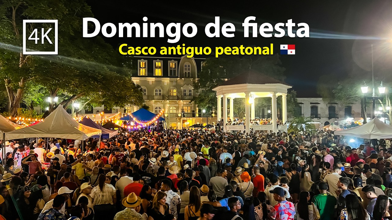 🟡 [4K] 🇵🇦  ¿Ya conocías el casco antiguo peatonal en Panamá  ?