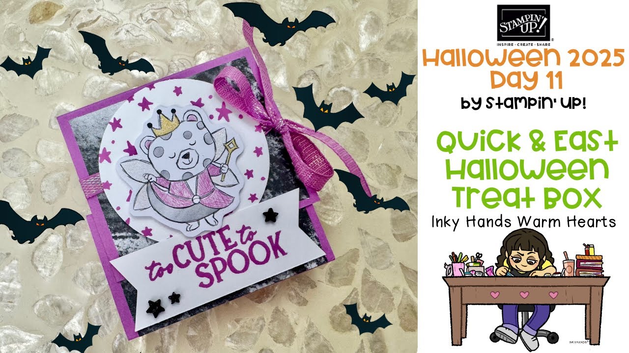 Halloween 2025 - Quick & Easy Halloween Treat - Sweet Halloween Stampin Up - Inky Hands Warm Hearts