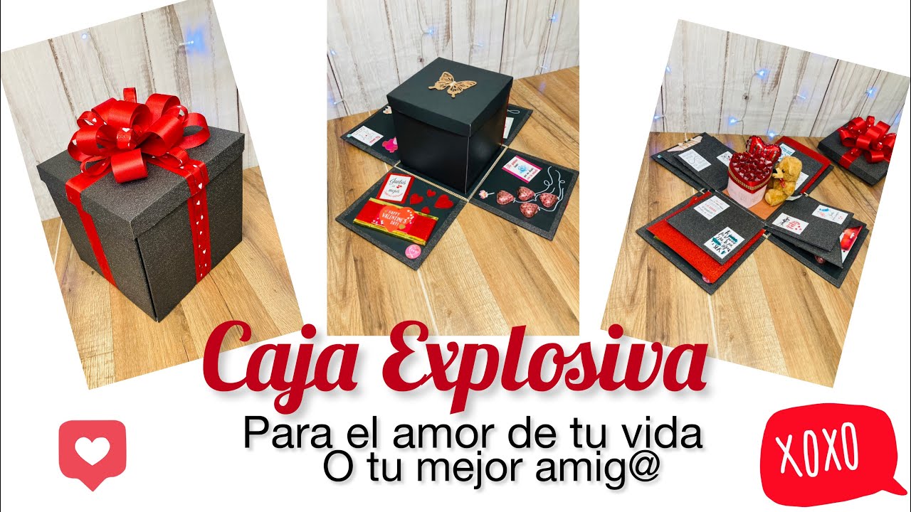 Caja Explosiva para san Valentín| Caja personalizada toda ocasión| Regalos DIY| Que regalar? #amor🥰