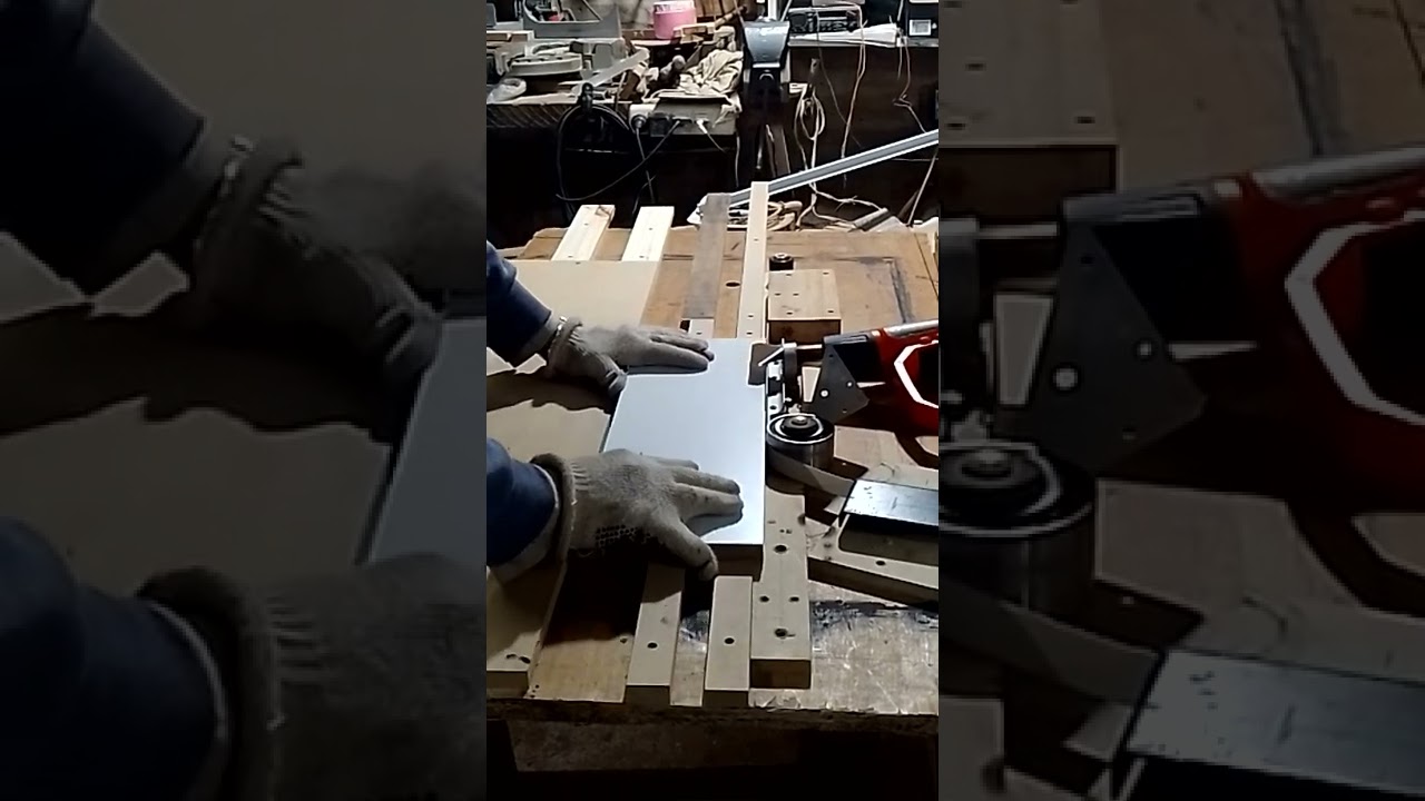pegadora de cantos casera