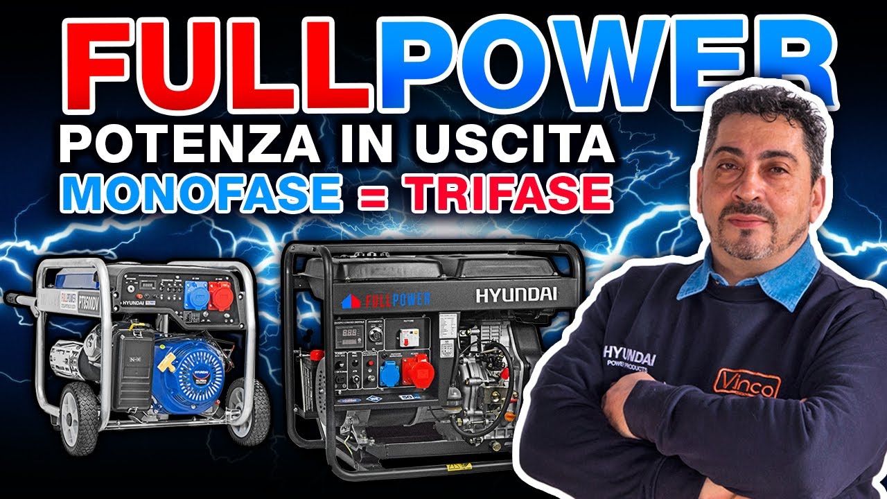 GENERATORI FULLPOWER BENZINA E DIESEL Introduzione ai FullPower e procedura spurgo diesel Hyundai