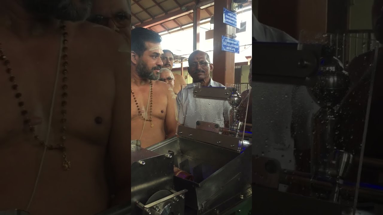Sandal wood Grinding Machine at Pazhavangadi Ganapathy Temple Thiruvananthapuram