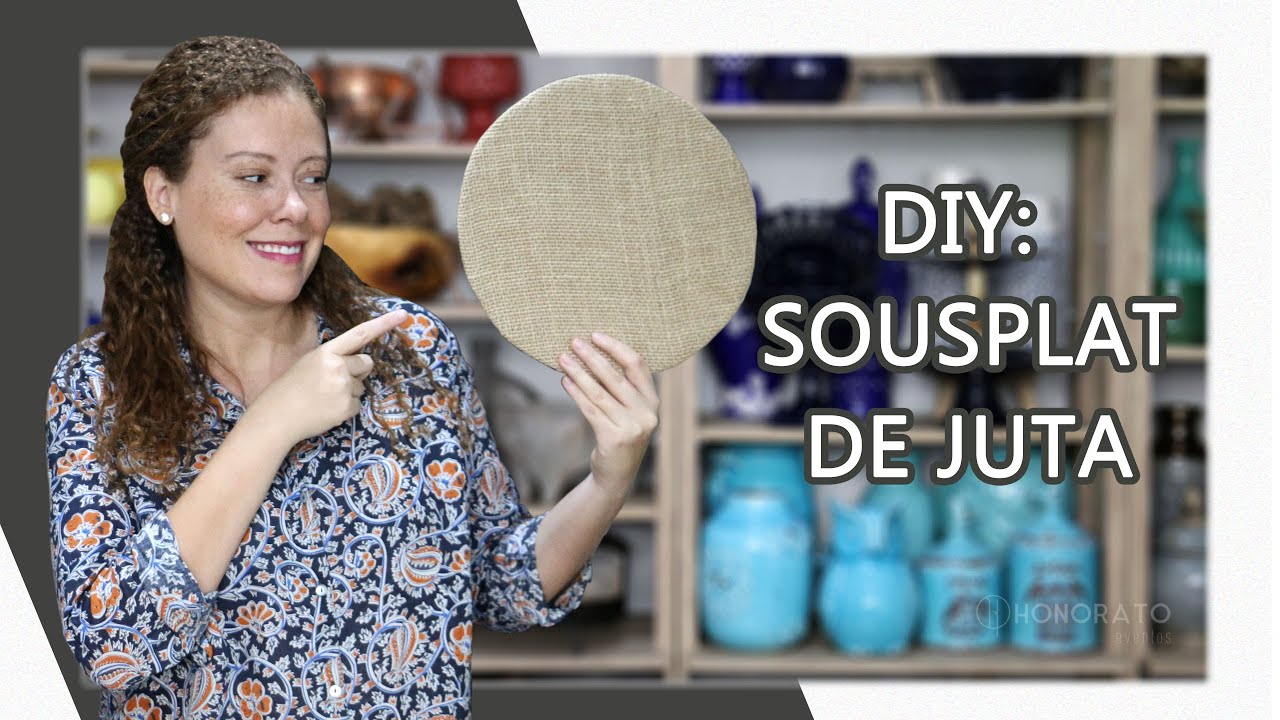 DIY: APRENDA A FAZER UM SOUSPLAT DE JUTA PARA CASAMENTO RÚSTICO