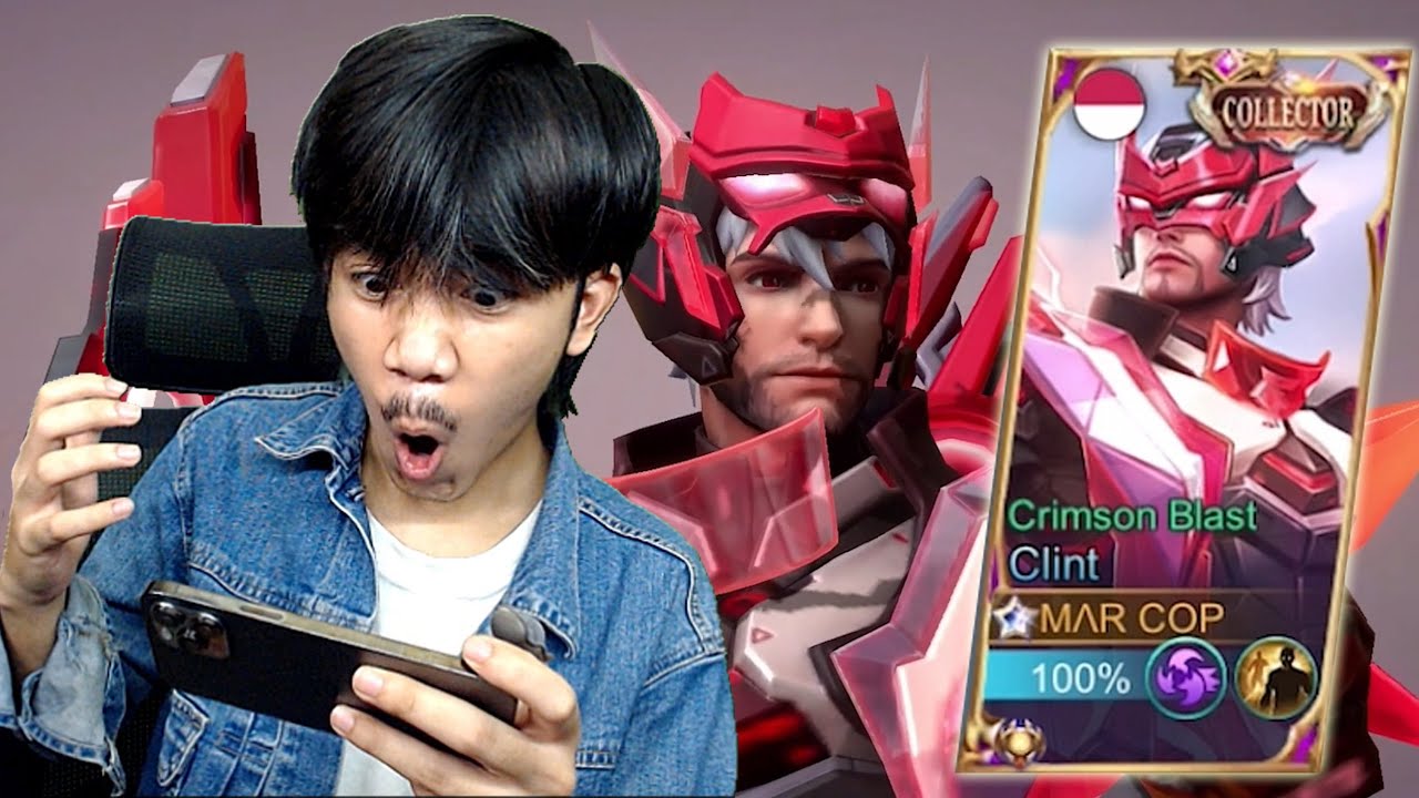 REVIEW SKIN COLLECTOR CLINT JADI PAHLAWAN BERTOPENG - Mobile legends
