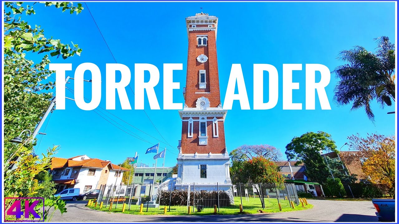 【4K】Buenos Aires, TORRE ADER - Monumento HISTÓRICO poco CONOCIDO en Gran BUENOS AIRES, Villa Adelina