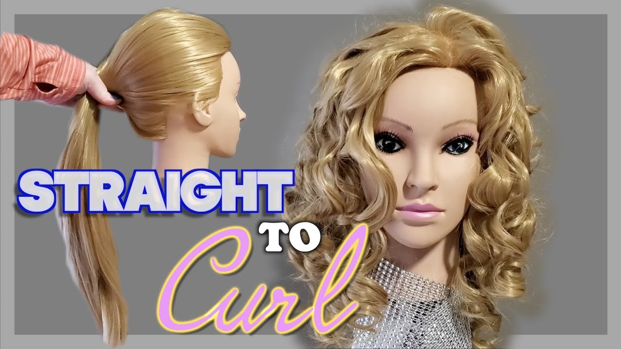 How to Curl Salon Mannequin Doll with Synthetic Hair