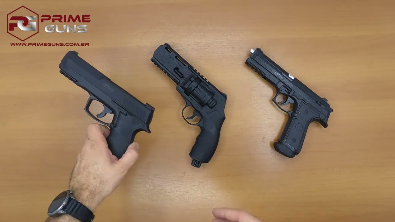 Armas .50 LTL: Qual é melhor? Pistola Alfa LTL x Pistola T4E HDP x Revólver HDR