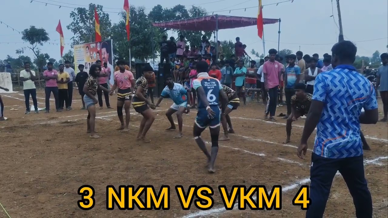 NKM SAKTHI SPORYS CIUD VS VKM ILAIYARAAJA  SPORTS CLUB 1ROUND 60KG KABADDI MATCH 