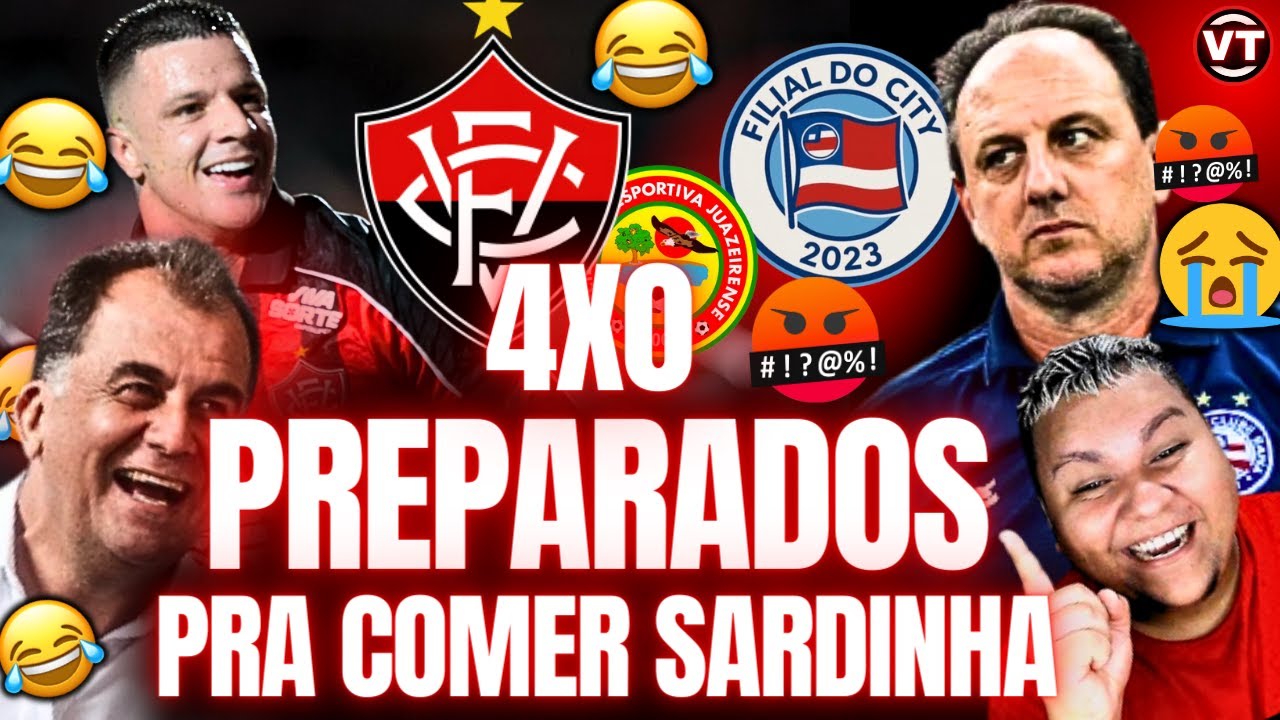 VITÓRIA ATROPELA A JUAZEIRENSE! VITÓRIA 4XO JUAZEIRENSE! CORRA DO BARRADÃO SARDINHA!