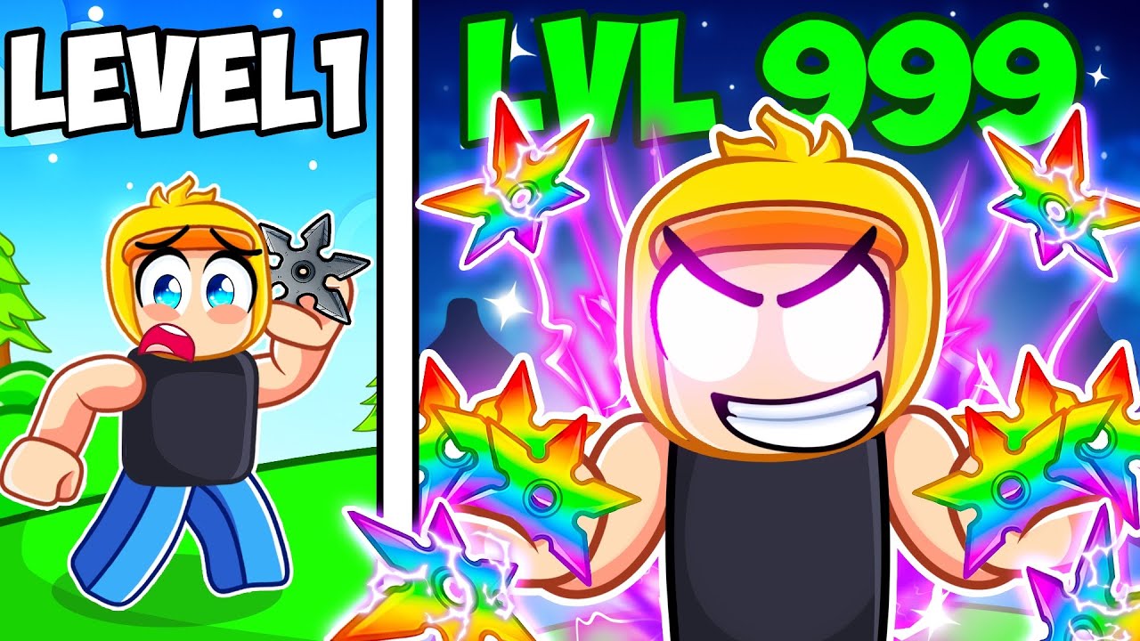 I Upgraded from Noob to PRO Ninja Star in Roblox!