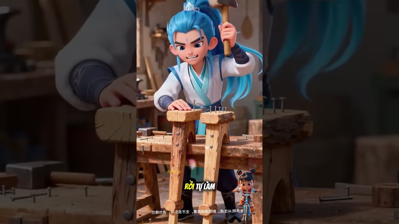 2 anh em Na Tra va Ngao B&iacute;nh đang chơi tr&ograve; g&igrave; thế n&agrave;y? #natra #hoathinh #ngaobinh