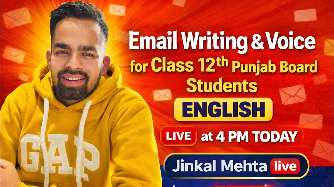 Email Writing PSEB punjab Board// Punjab Board English // 2025-2026