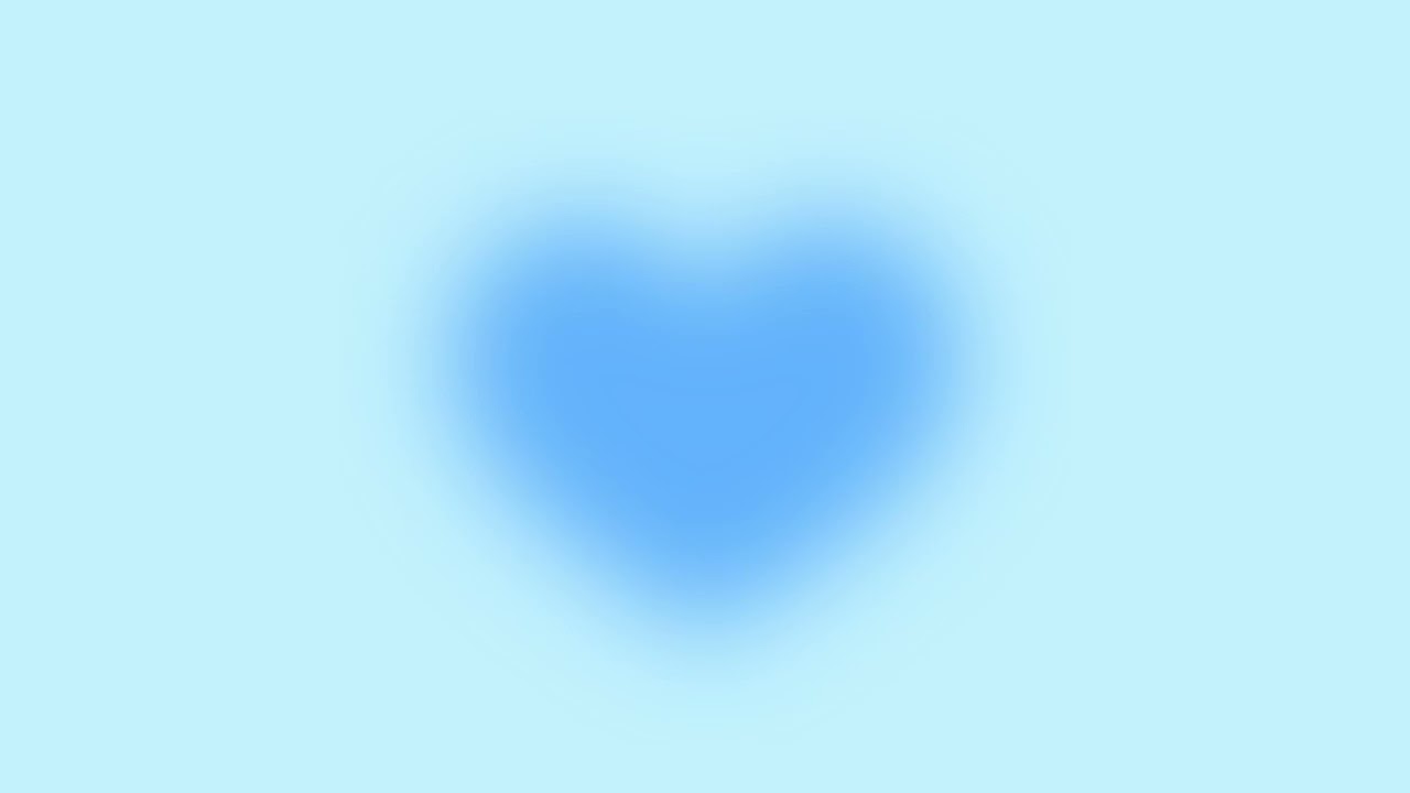 Pastel blue aura heart wallpaper ♡ soft girly preppy aesthetic background loop